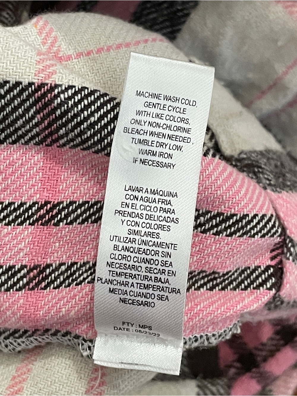 Pink Plaid Button-Front Jacket - Picture 6 of 8